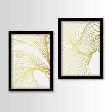 2 Parçalı Siyah Çerçeveli Tablo