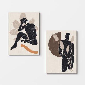 2 Parçalı Kanvas Tablo