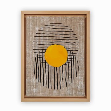Naturel L Çerçeveli Tablo 96cm x 136cm