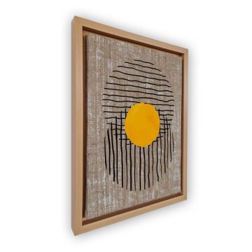 Naturel L Çerçeveli Tablo 96cm x 136cm