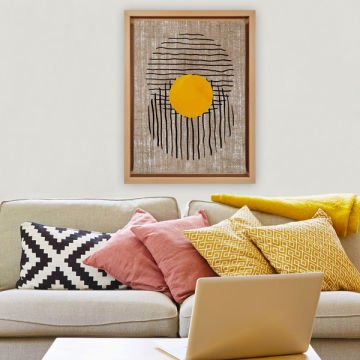 Naturel L Çerçeveli Tablo 96cm x 136cm