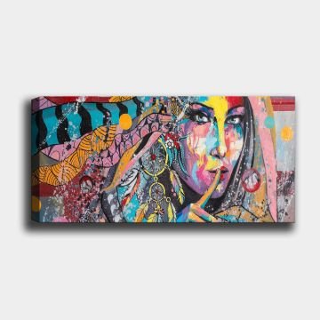 Yatay Kanvas Tablo 30cm x 90cm
