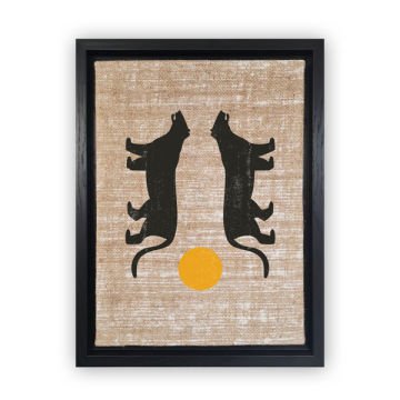 Siyah L Çerçeveli Tablo