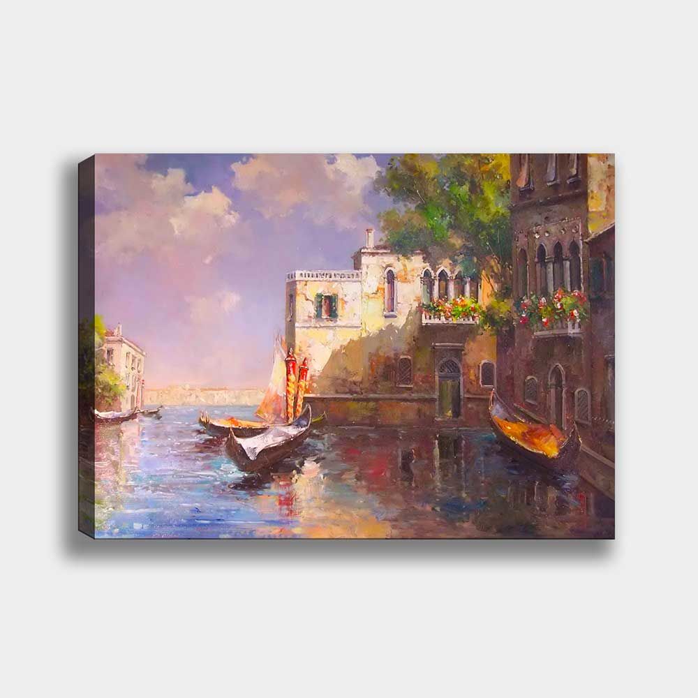 Venedik Manzara Kanvas Tablo 90cm x 130cm