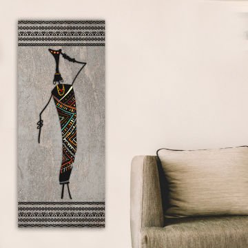 Dikey Kanvas Tablo 30cm x 90cm
