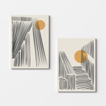 2 Parçalı Kanvas Tablo