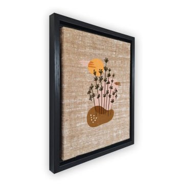 Siyah L Çerçeveli Tablo