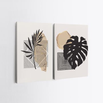 2 Parçalı Kanvas Tablo