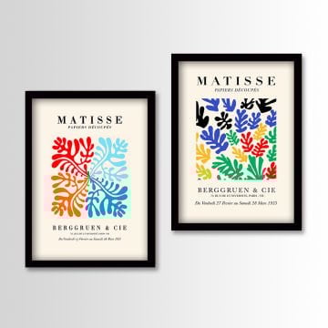 2 Parçalı Siyah Çerçeveli Tablo