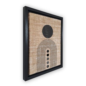 Siyah L Çerçeveli Tablo 36cm x 46cm