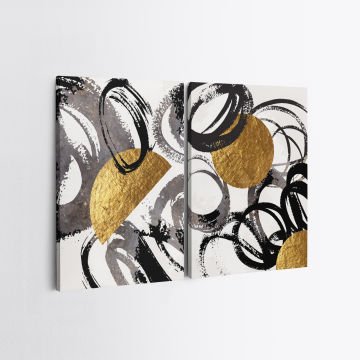 2 Parçalı Kanvas Tablo