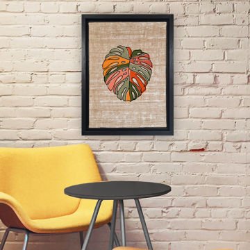 Siyah L Çerçeveli Tablo