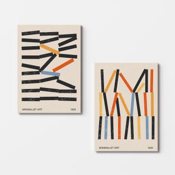 2 Parçalı Kanvas Tablo