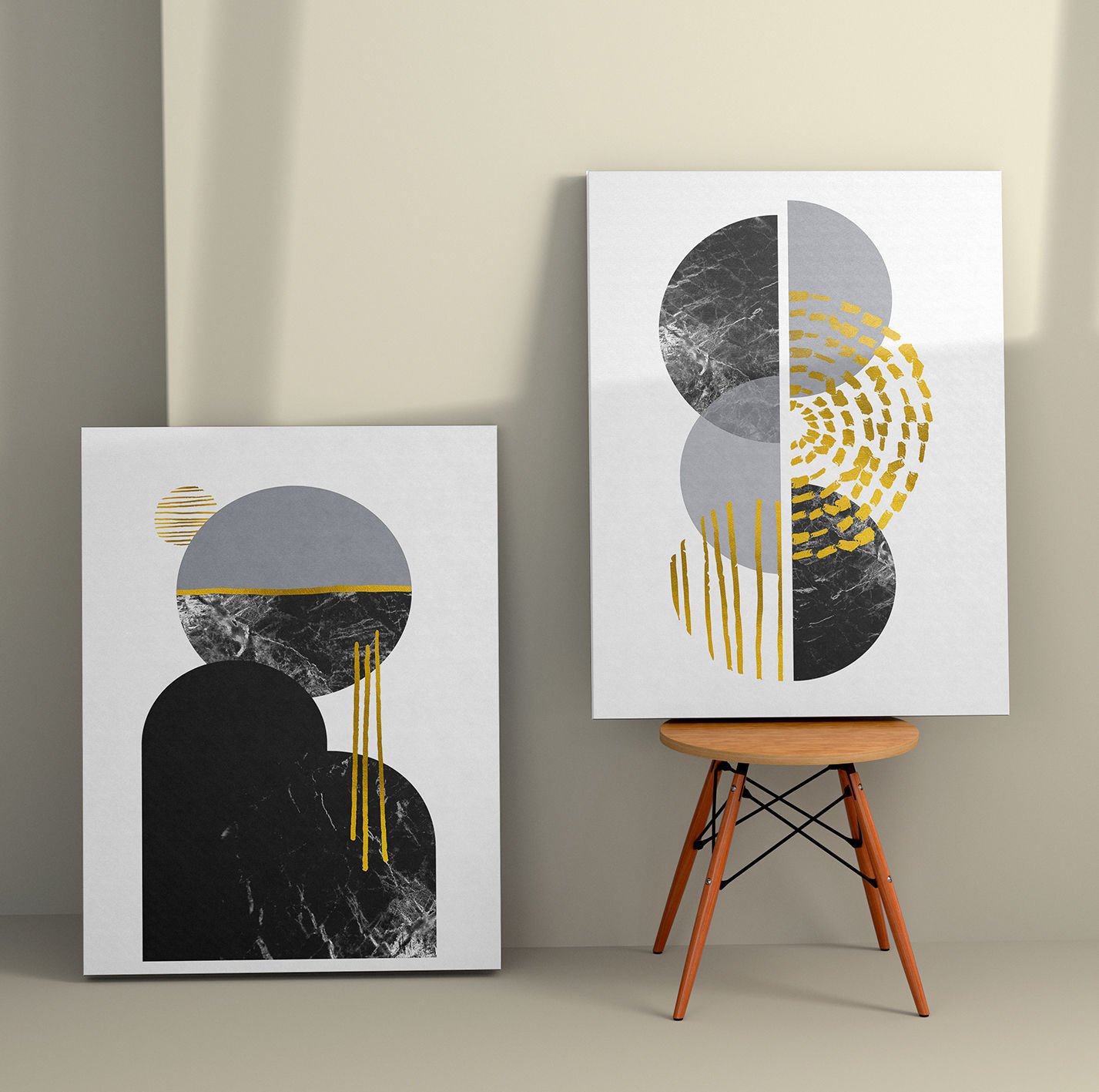 2 Parçalı Kanvas Tablo