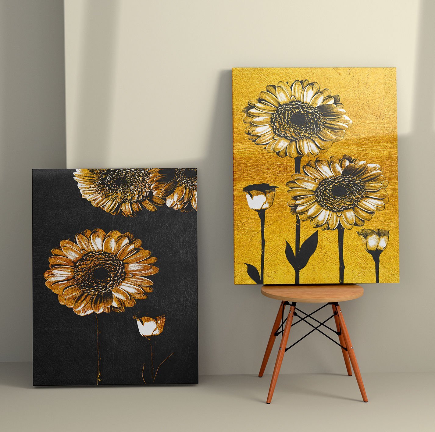 2 Parçalı Kanvas Tablo