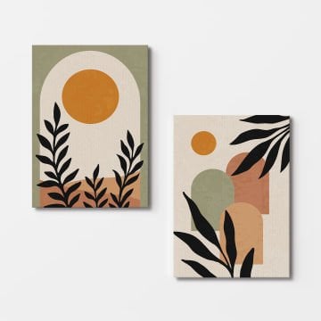 2 Parçalı Kanvas Tablo