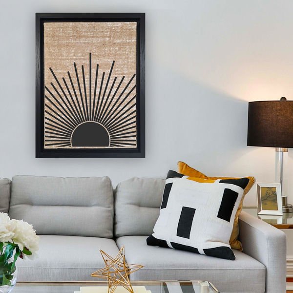 Siyah L Çerçeveli Tablo