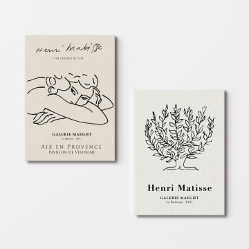 2 Parçalı Kanvas Tablo