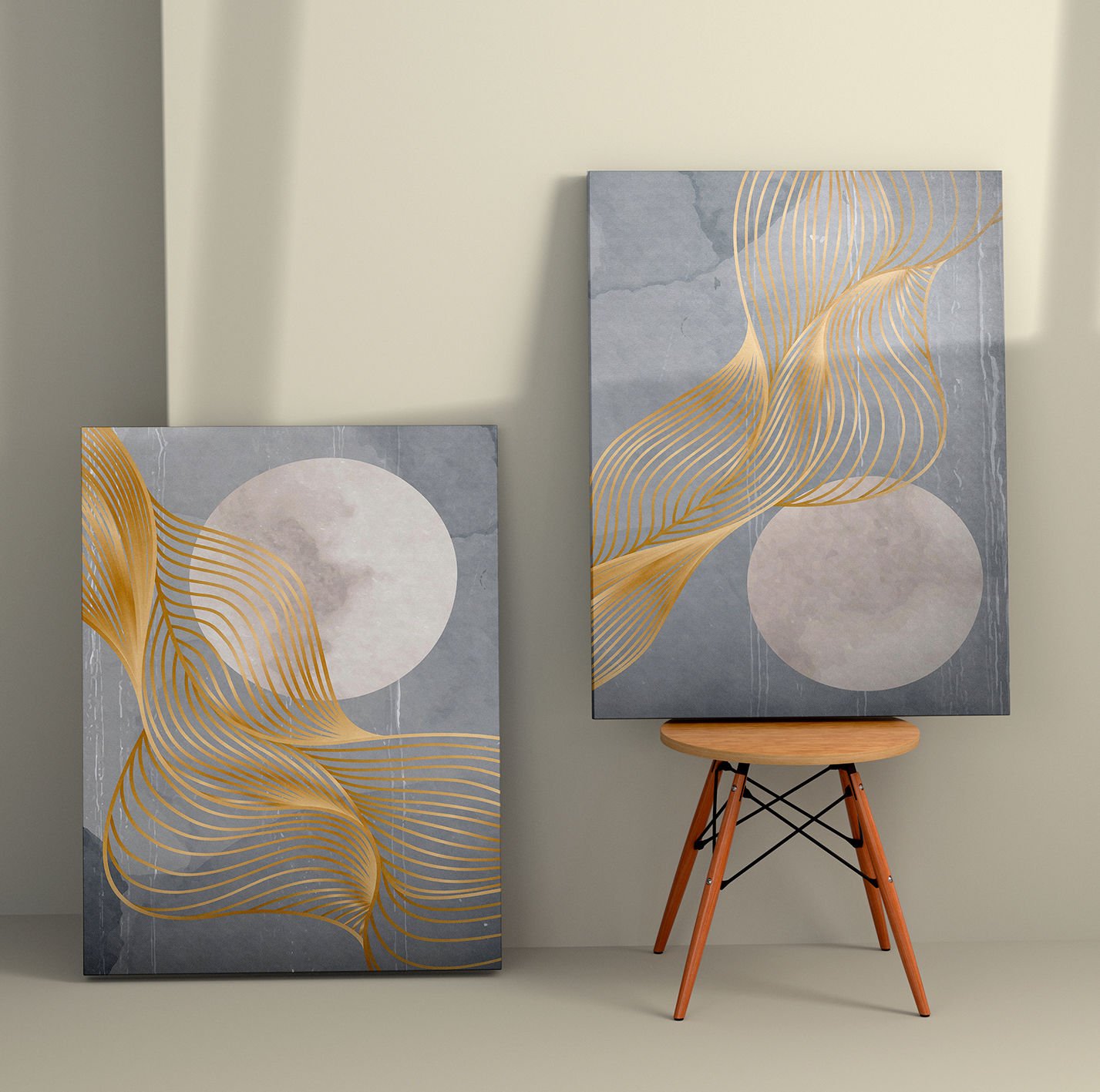 2 Parçalı Kanvas Tablo