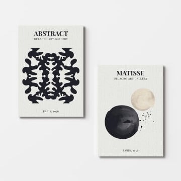 2 Parçalı Kanvas Tablo