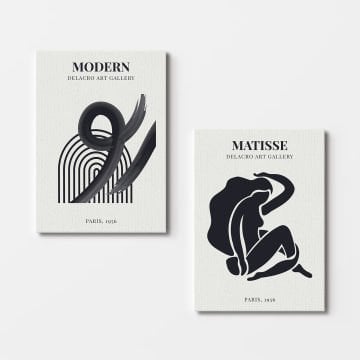 2 Parçalı Kanvas Tablo