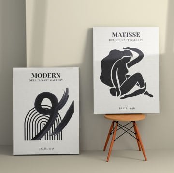 2 Parçalı Kanvas Tablo