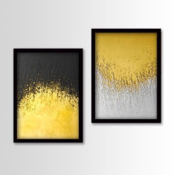 2 Parçalı Siyah Çerçeveli Tablo