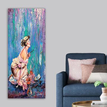 Dikey Kanvas Tablo 60cm x140cm