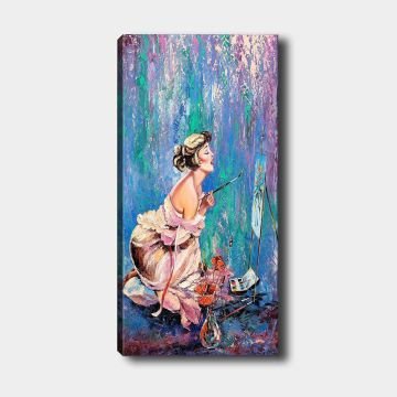 Dikey Kanvas Tablo 60cm x140cm