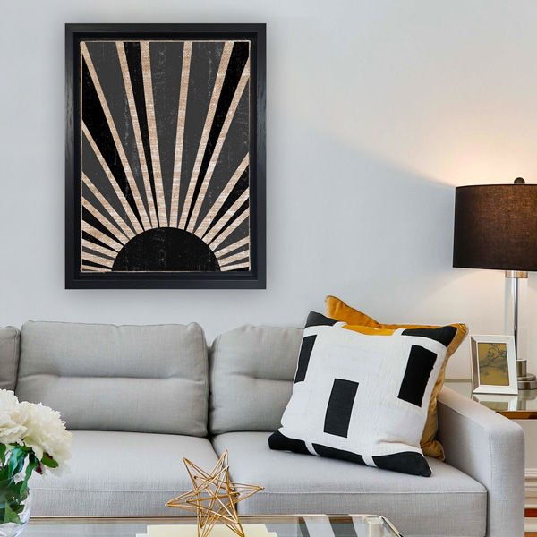 Siyah L Çerçeveli Tablo