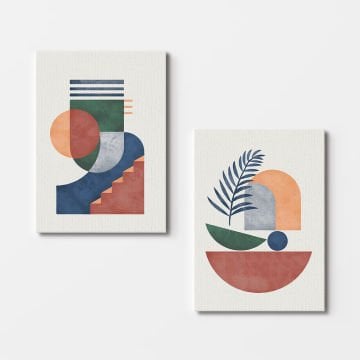 2 Parçalı Kanvas Tablo