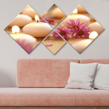 4 Parçalı Mdf Tablo 40cm x 40cm