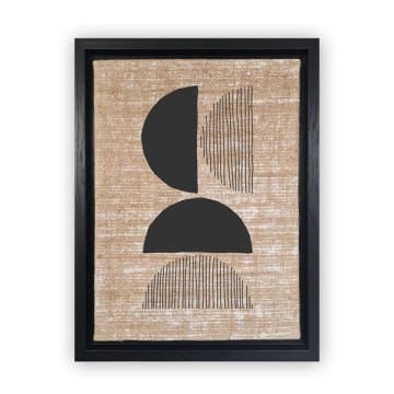 Siyah L Çerçeveli Tablo
