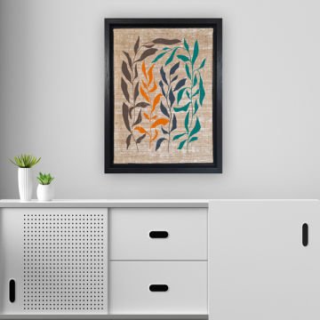 Siyah L Çerçeveli Tablo 66cm x 96cm
