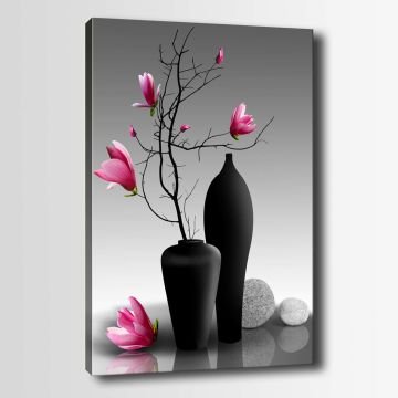 Çiçek Kanvas Tablo 100cm x 140cm