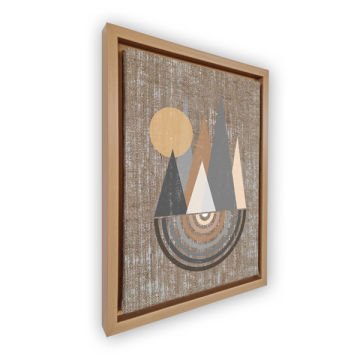 Naturel L Çerçeveli Tablo 96cm x 136cm