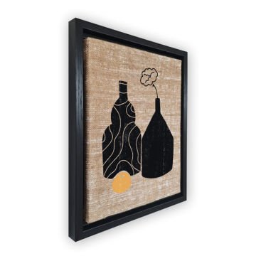 Siyah L Çerçeveli Tablo