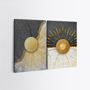 2 Parçalı Kanvas Tablo