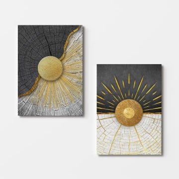 2 Parçalı Kanvas Tablo