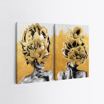 2 Parçalı Kanvas Tablo