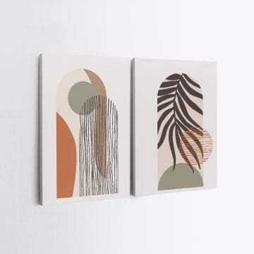 2 Parçalı Kanvas Tablo