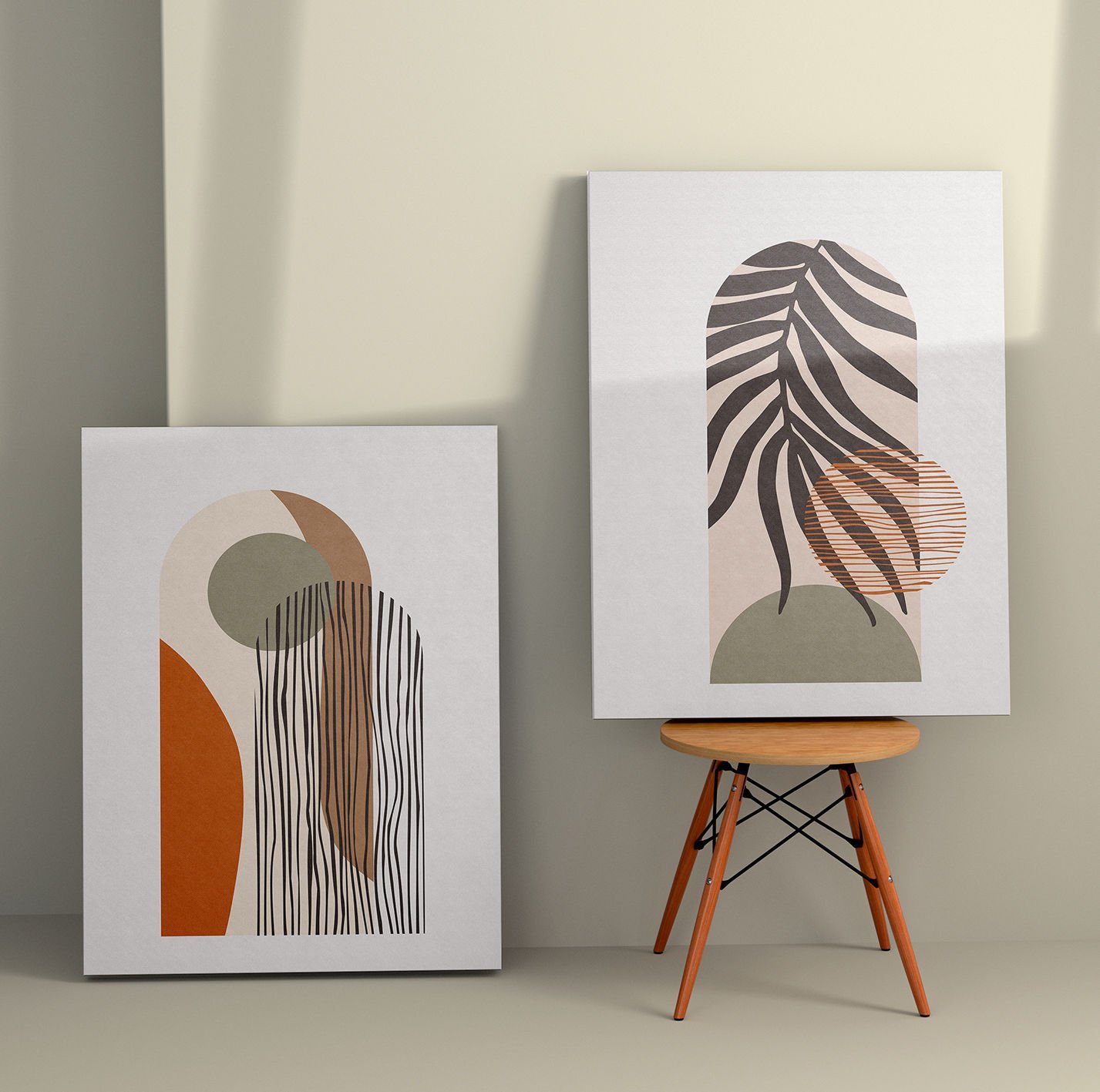 2 Parçalı Kanvas Tablo