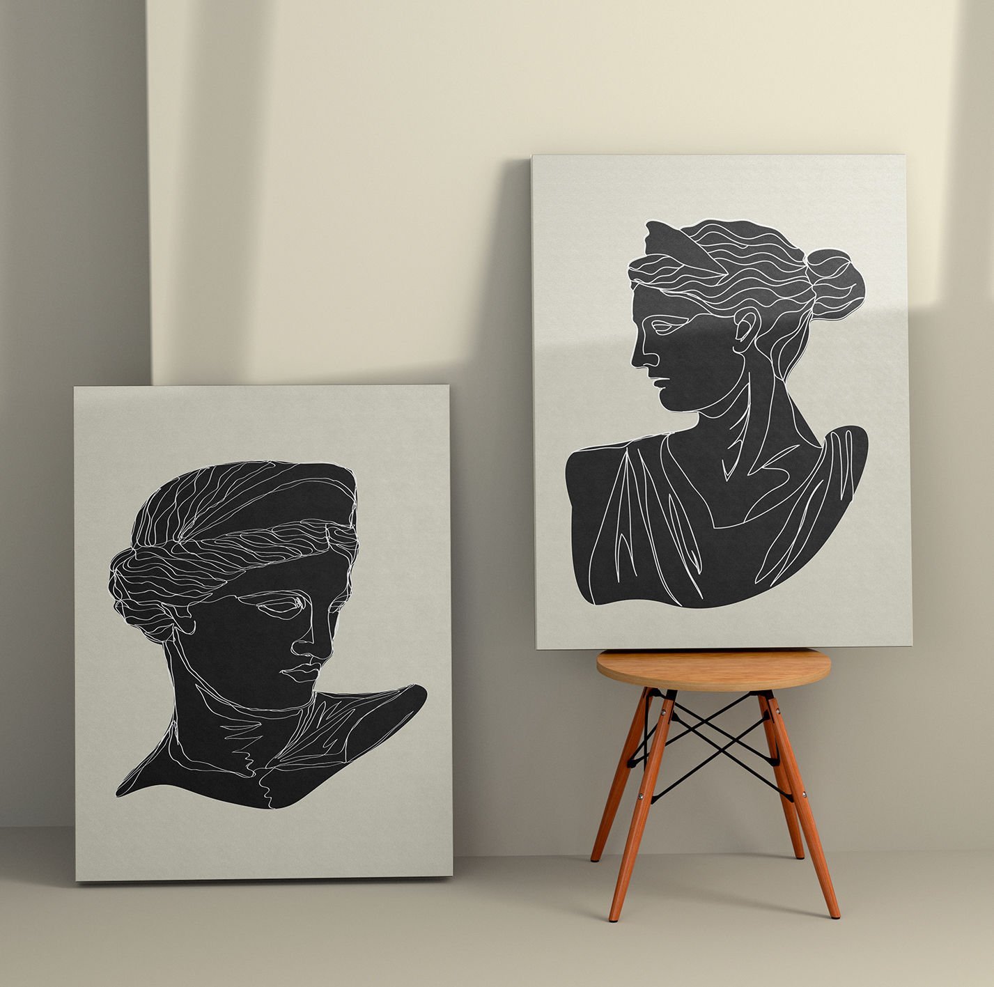 2 Parçalı Kanvas Tablo