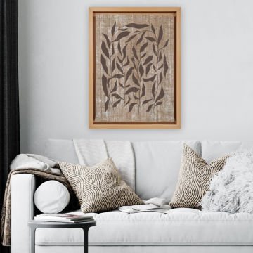 Naturel L Çerçeveli Tablo 96cm x 136cm