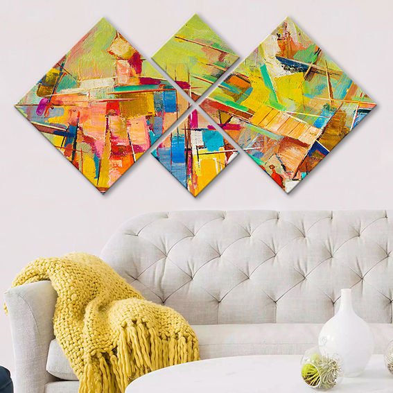 4 Parçalı Mdf Tablo 40cm x 40cm