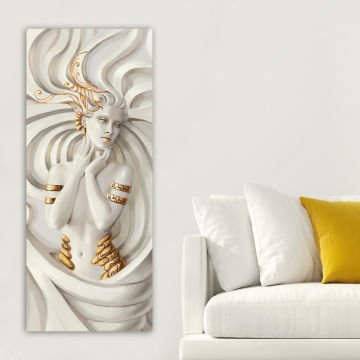 Dikey Kanvas Tablo 60cm x140cm