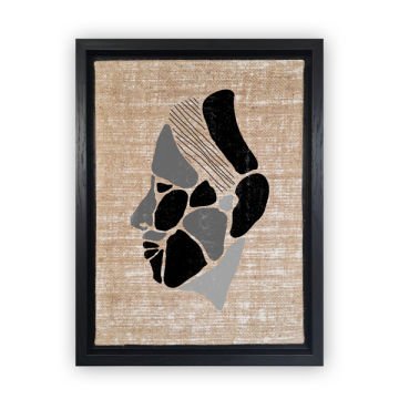 Siyah L Çerçeveli Tablo 66cm x 96cm