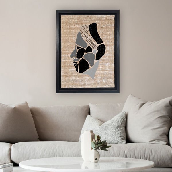Siyah L Çerçeveli Tablo 66cm x 96cm