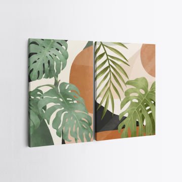 2 Parçalı Kanvas Tablo