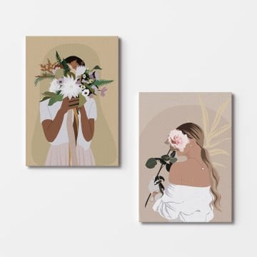 2 Parçalı Kanvas Tablo